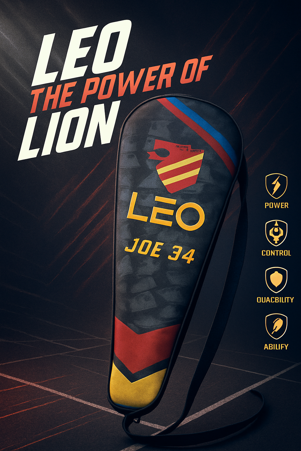 Leo Joe 34 Badminton Set – Lightweight Rackets with Shuttlecocks & Carry Bag | Perfect for Beginners & Outdoor Play