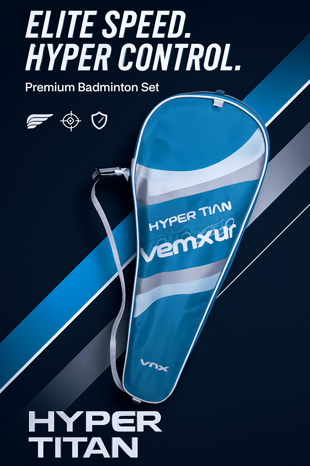 ZeroJoint™ Carbon Series – Pro Badminton Racket Set